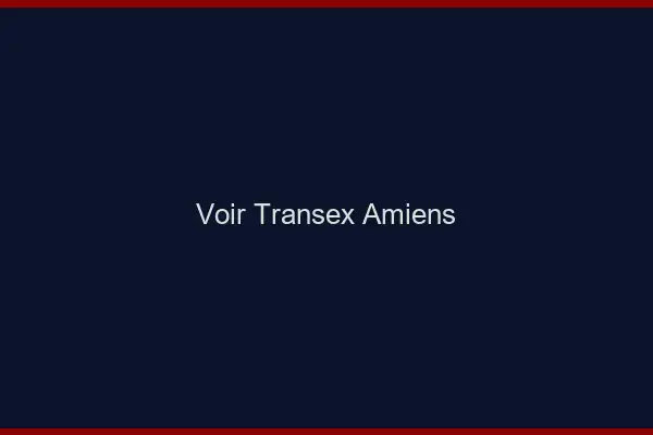 Voir Transex Amiens