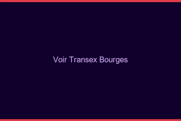Voir Transex Bourges