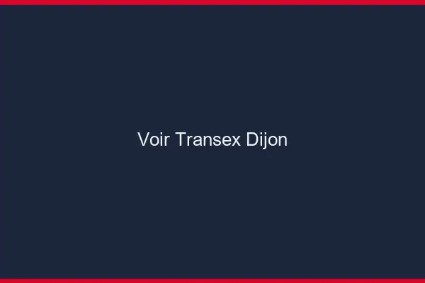 Voir Transex Dijon