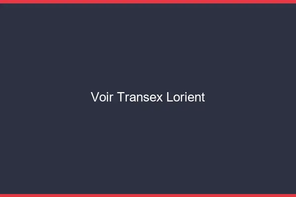 Voir Transex Lorient