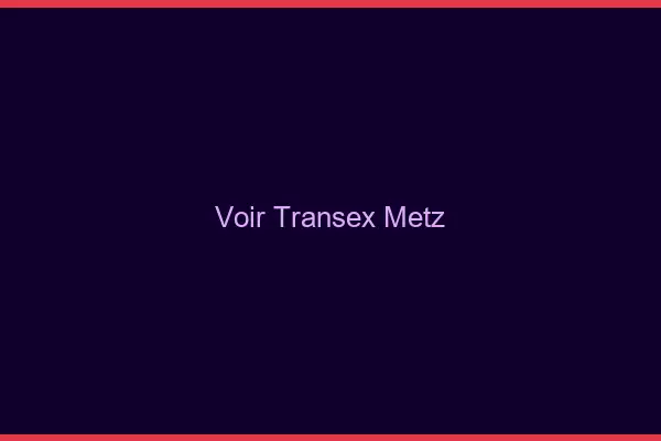 Voir Transex Metz