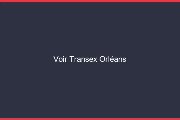 Voir Transex Orléans