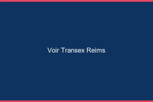 Voir Transex Reims
