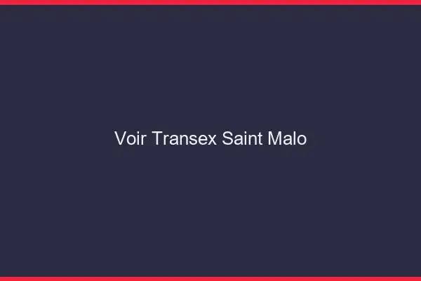 Voir Transex Saint-Malo