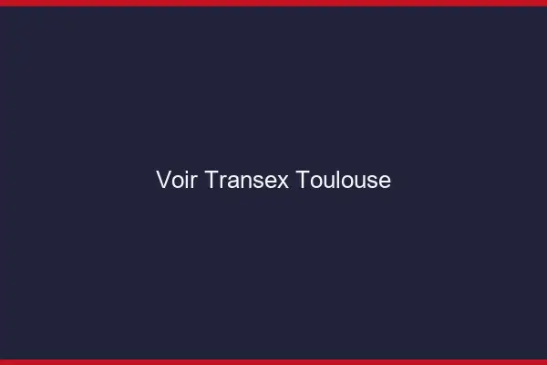 Voir Transex Toulouse