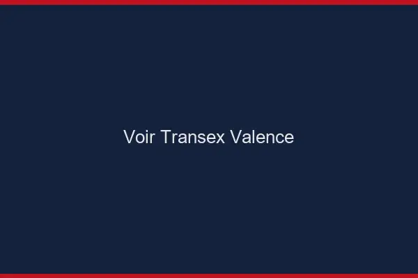 Voir Transex Valence