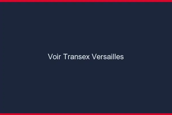 Voir Transex Versailles