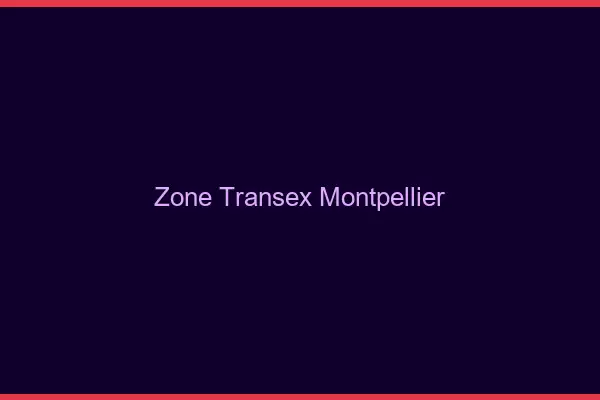 Zone Transex Montpellier